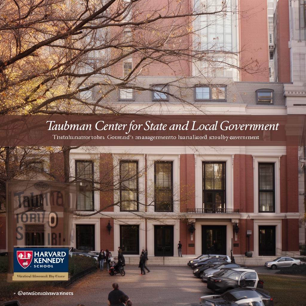 AI-generated illustration of Taubman Center for State and Local Government