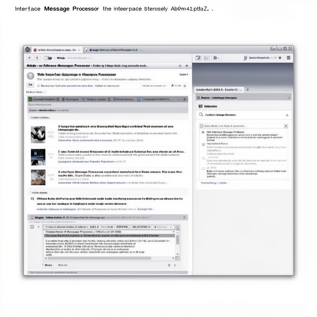AI-generated illustration of Interface Message Processor