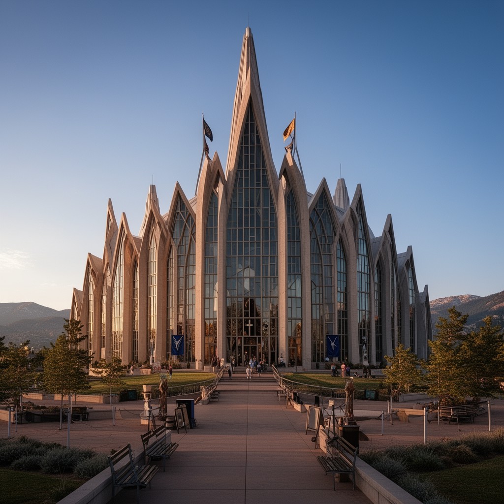 AI-generated illustration of US Air Force Academy Cadet Chapel