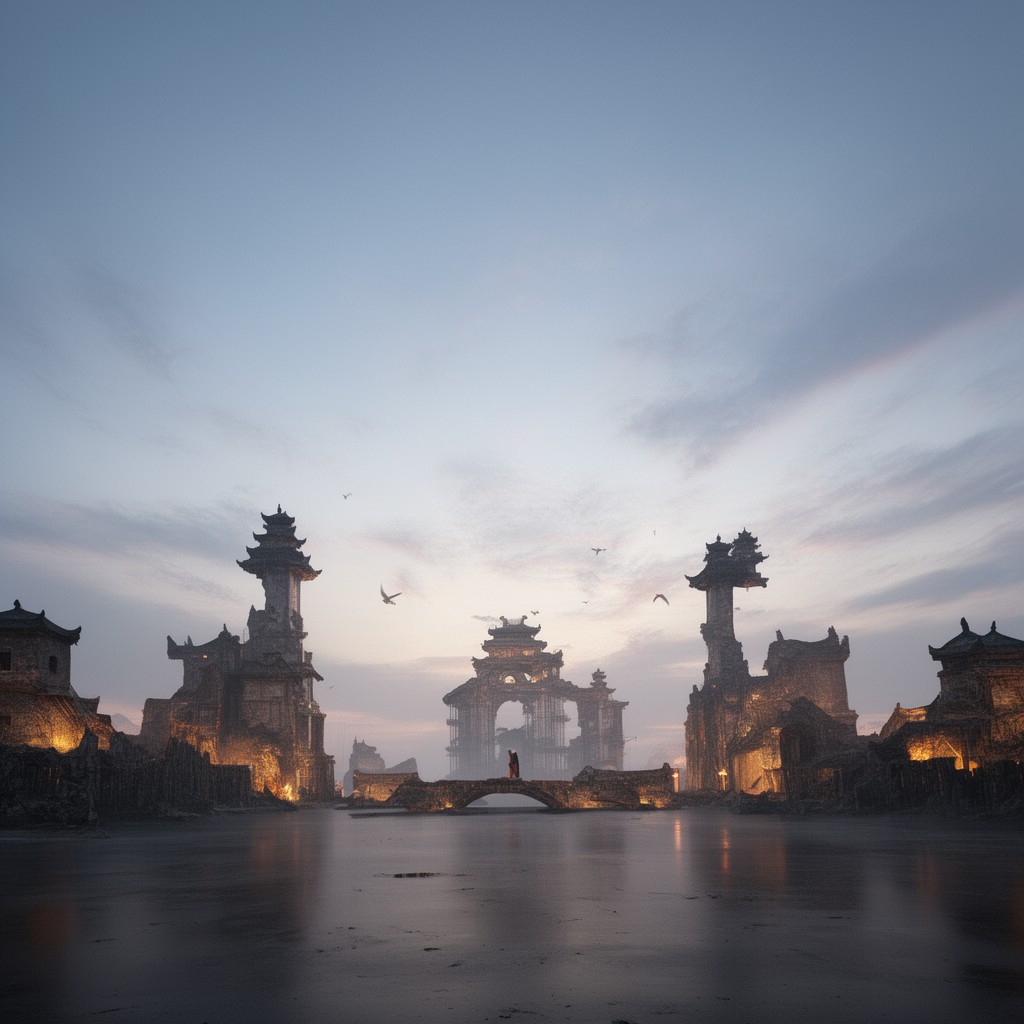 AI-generated illustration of North China