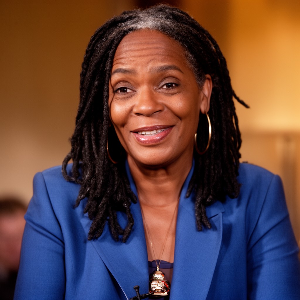 AI-generated illustration of Whoopi Goldberg