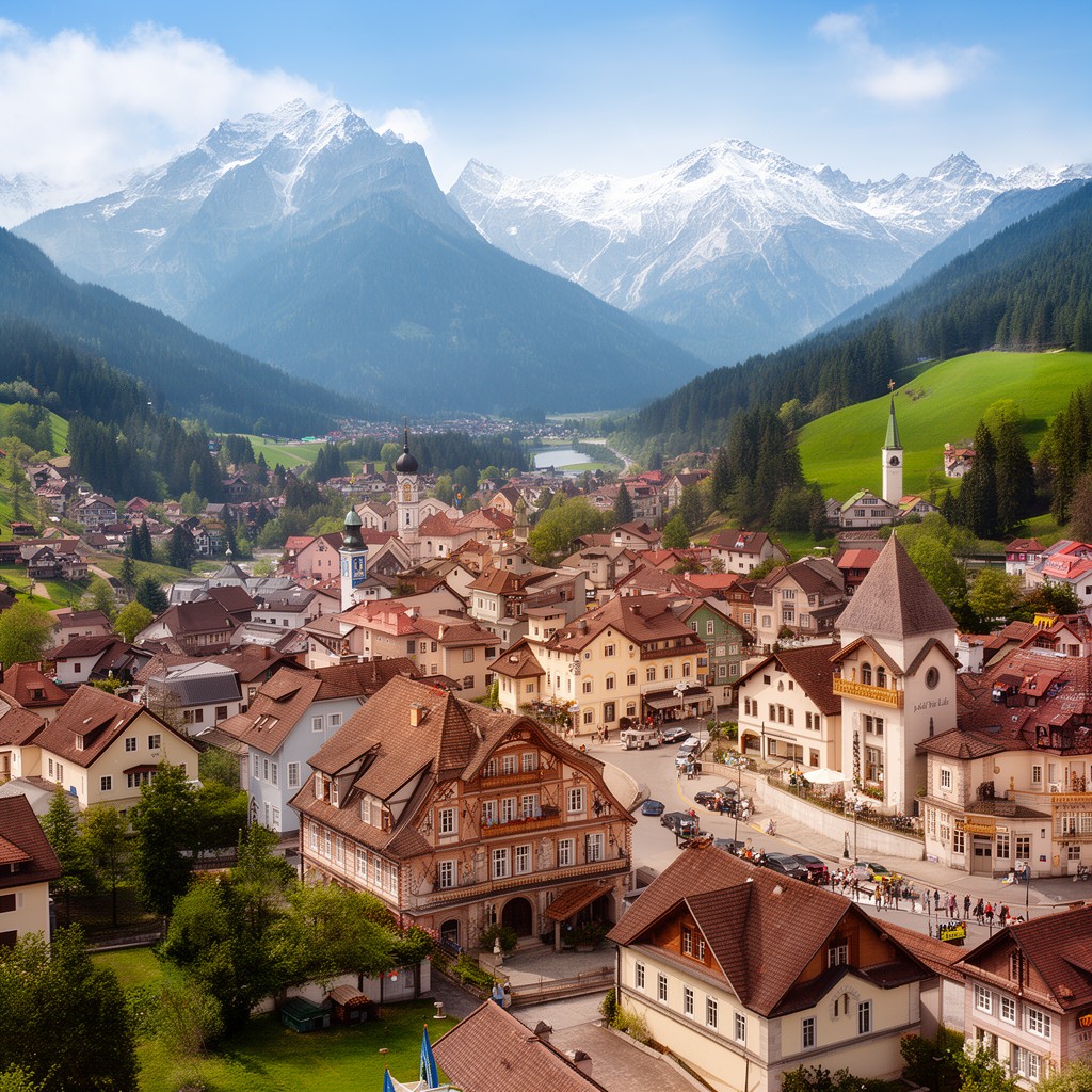AI-generated illustration of Bad Tölz