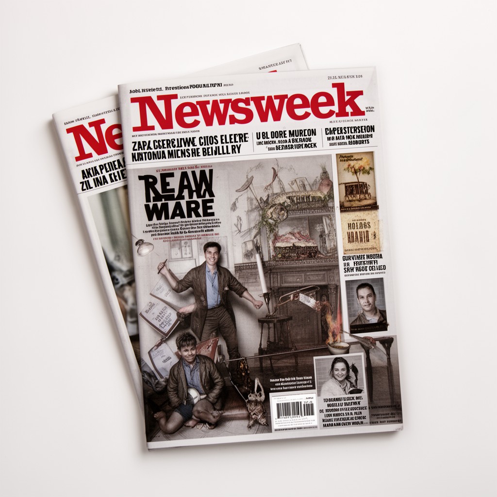 AI-generated illustration of Newsweek magazine
