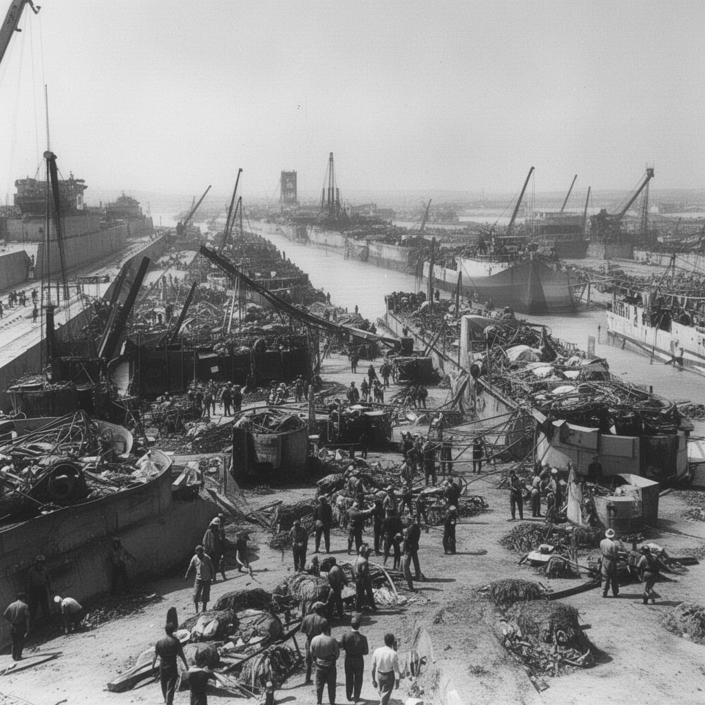 AI-generated illustration of Suez Crisis