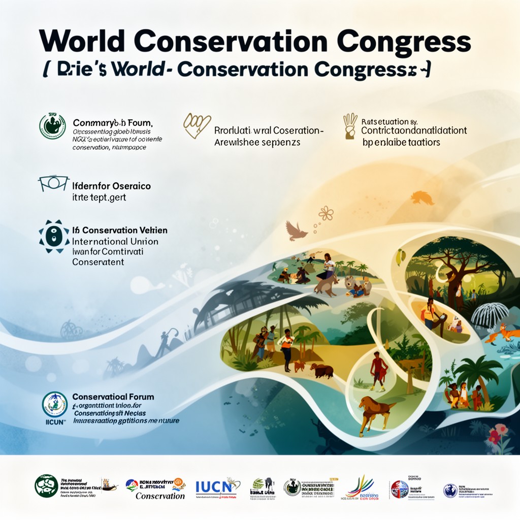 AI-generated illustration of World Conservation Congress