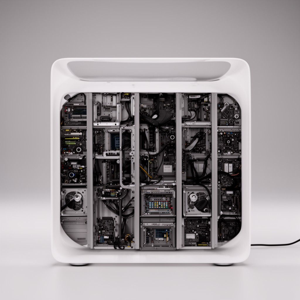 AI-generated illustration of Mac Pro
