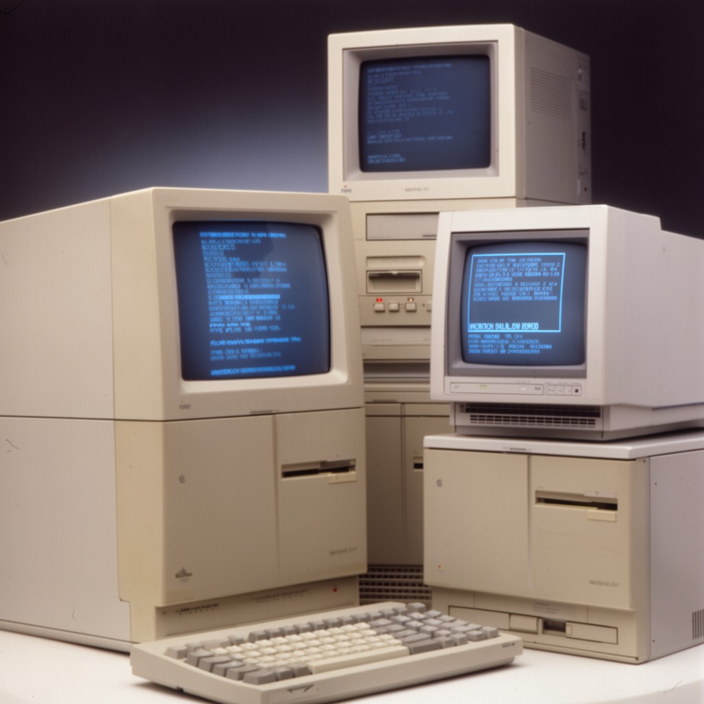 AI-generated illustration of Macintosh II series