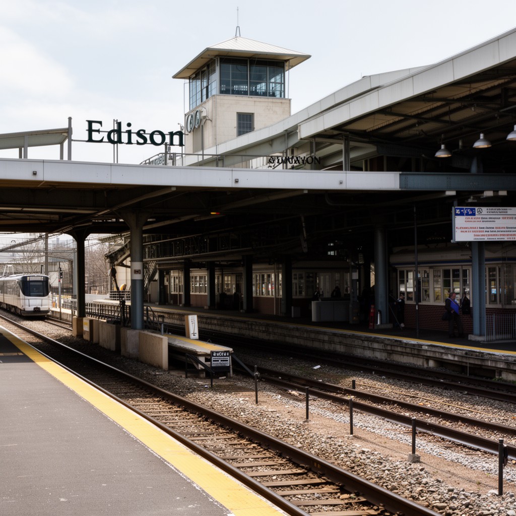 AI-generated illustration of Edison station