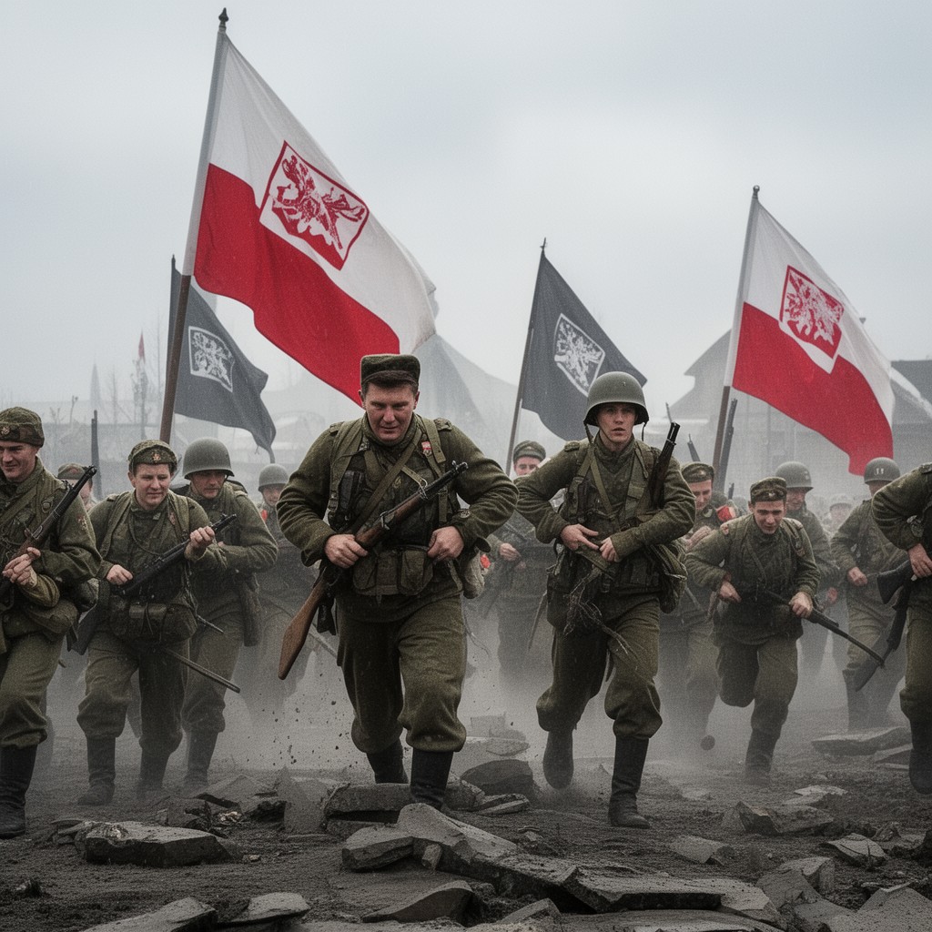 AI-generated illustration of 1st Polish Army