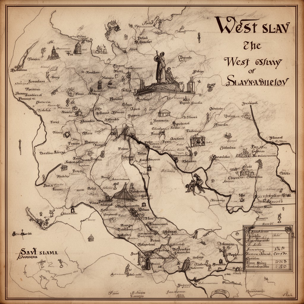 AI-generated illustration of West Slavs