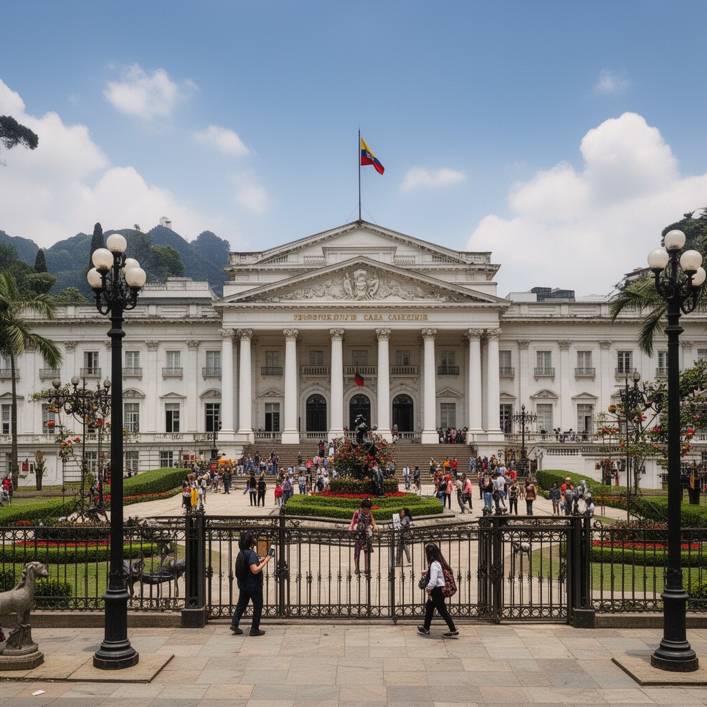AI-generated illustration of Presidential Palace of Colombia