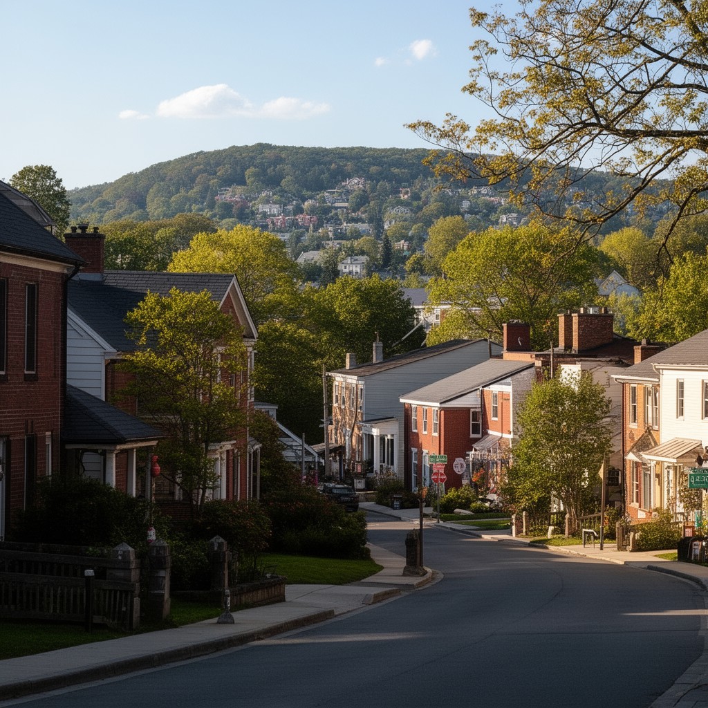 AI-generated illustration of Thompsonville, Newton