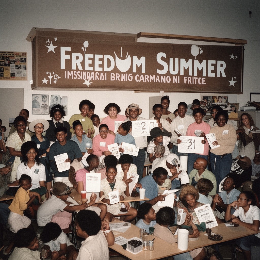 AI-generated illustration of Freedom Summer