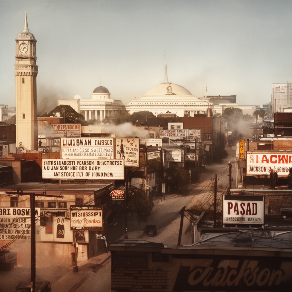 AI-generated illustration of Jackson, Mississippi