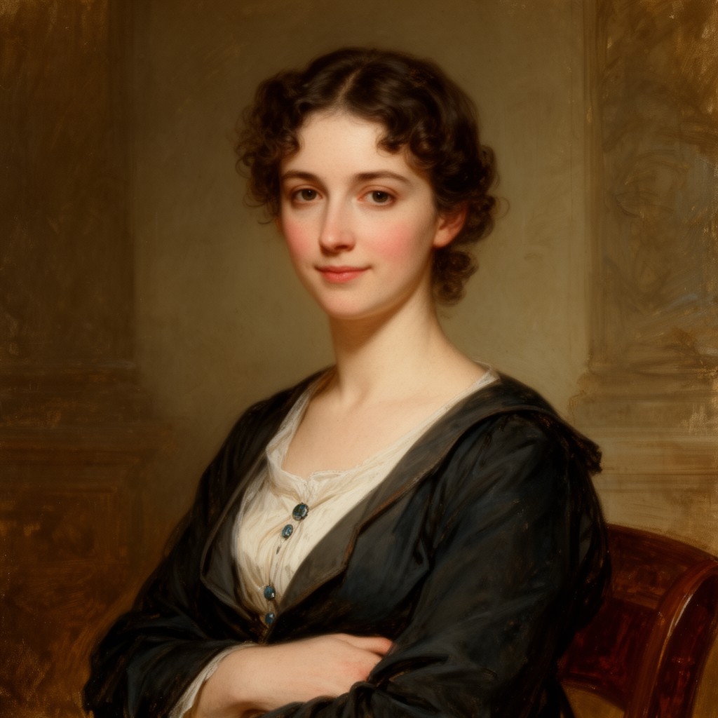 AI-generated illustration of Emily Malthus