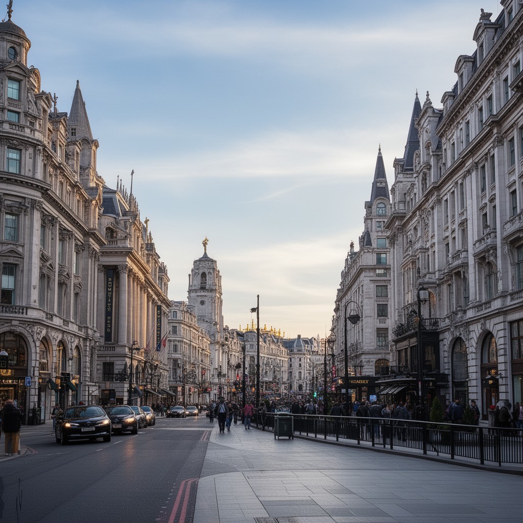 AI-generated illustration of Piccadilly