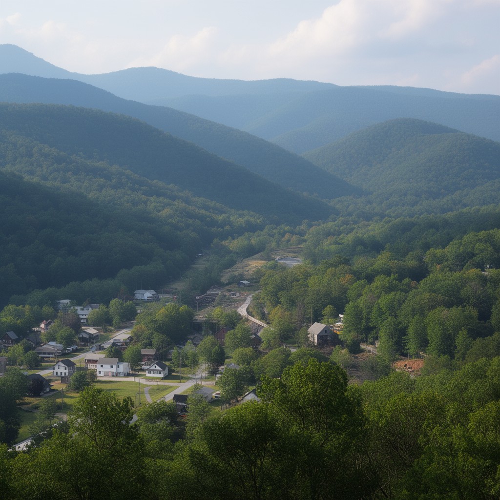 AI-generated illustration of Southern West Virginia
