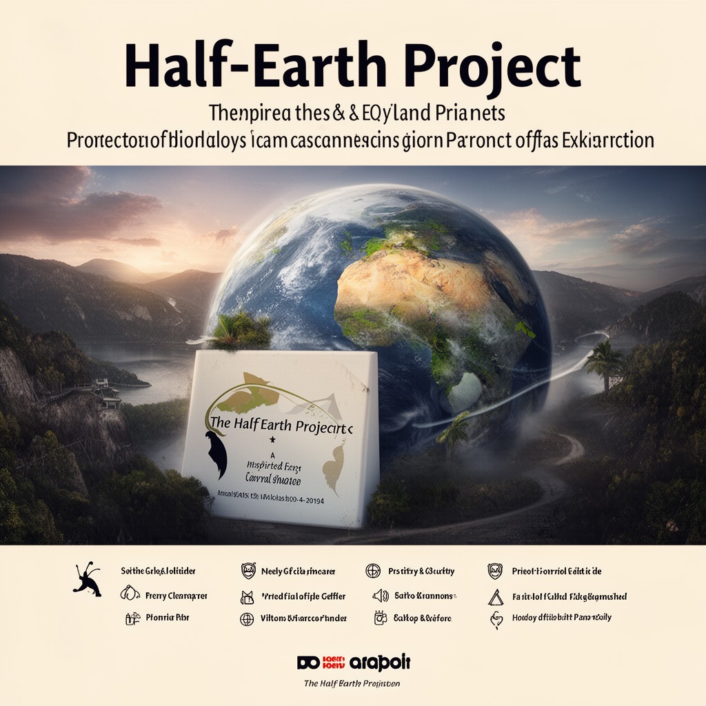 AI-generated illustration of Half-Earth Project