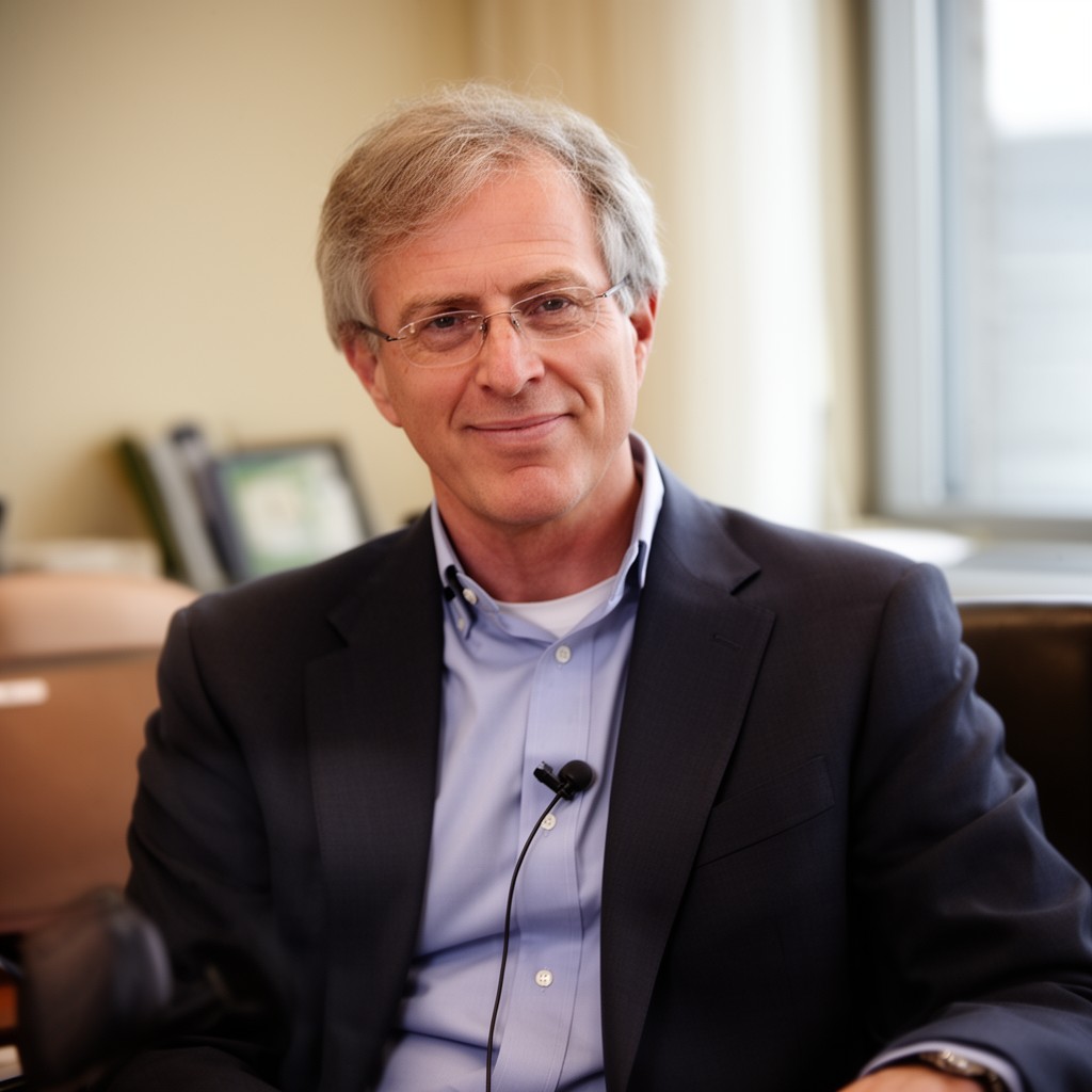 AI-generated illustration of Francis Collins