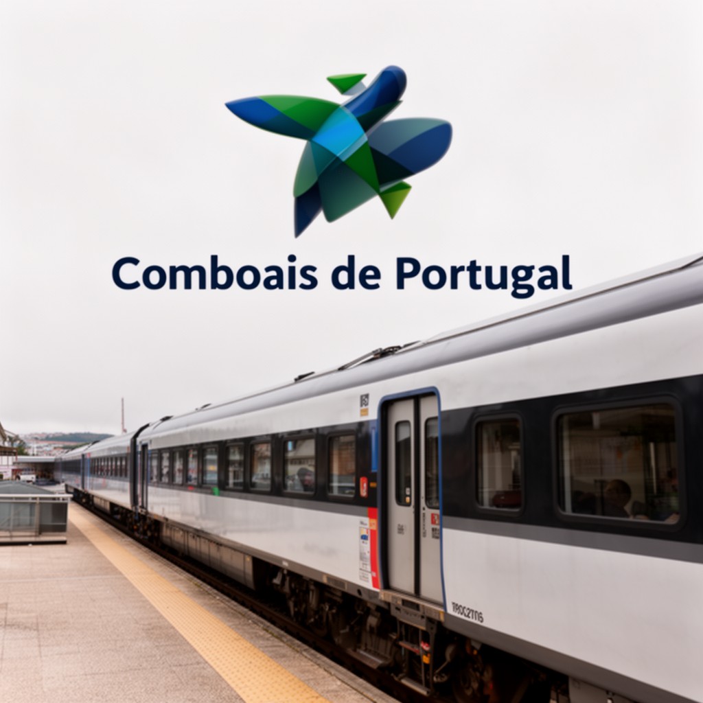 AI-generated illustration of Comboios de Portugal