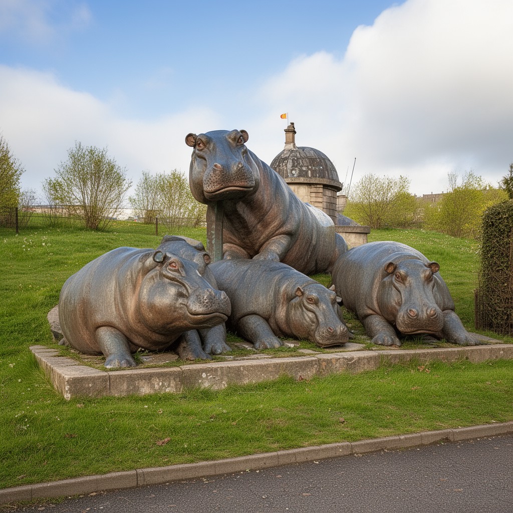 AI-generated illustration of The Glenrothes Hippos