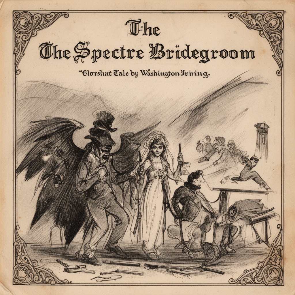 AI-generated illustration of The Spectre Bridegroom