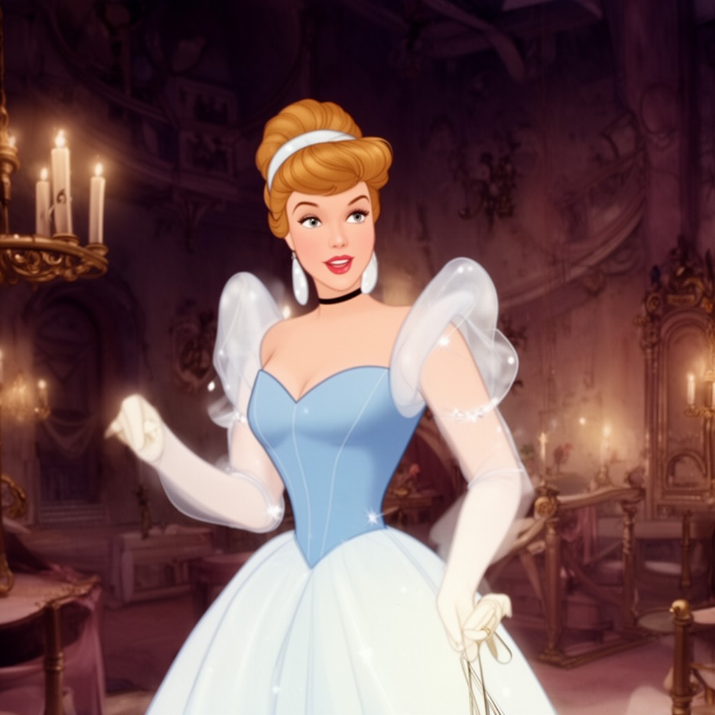AI-generated illustration of Cinderella (1950 film)