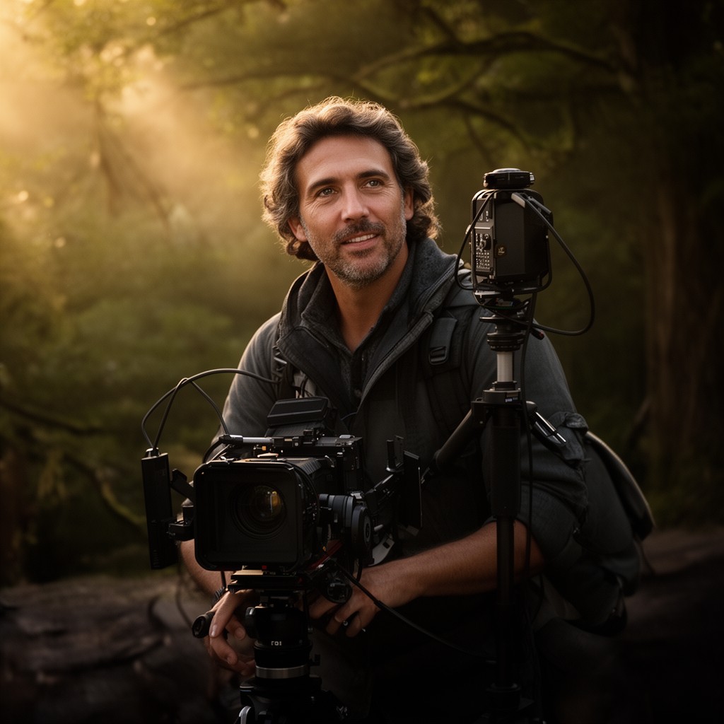 AI-generated illustration of Emmanuel Lubezki