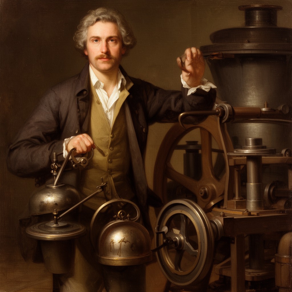 AI-generated illustration of James Watt