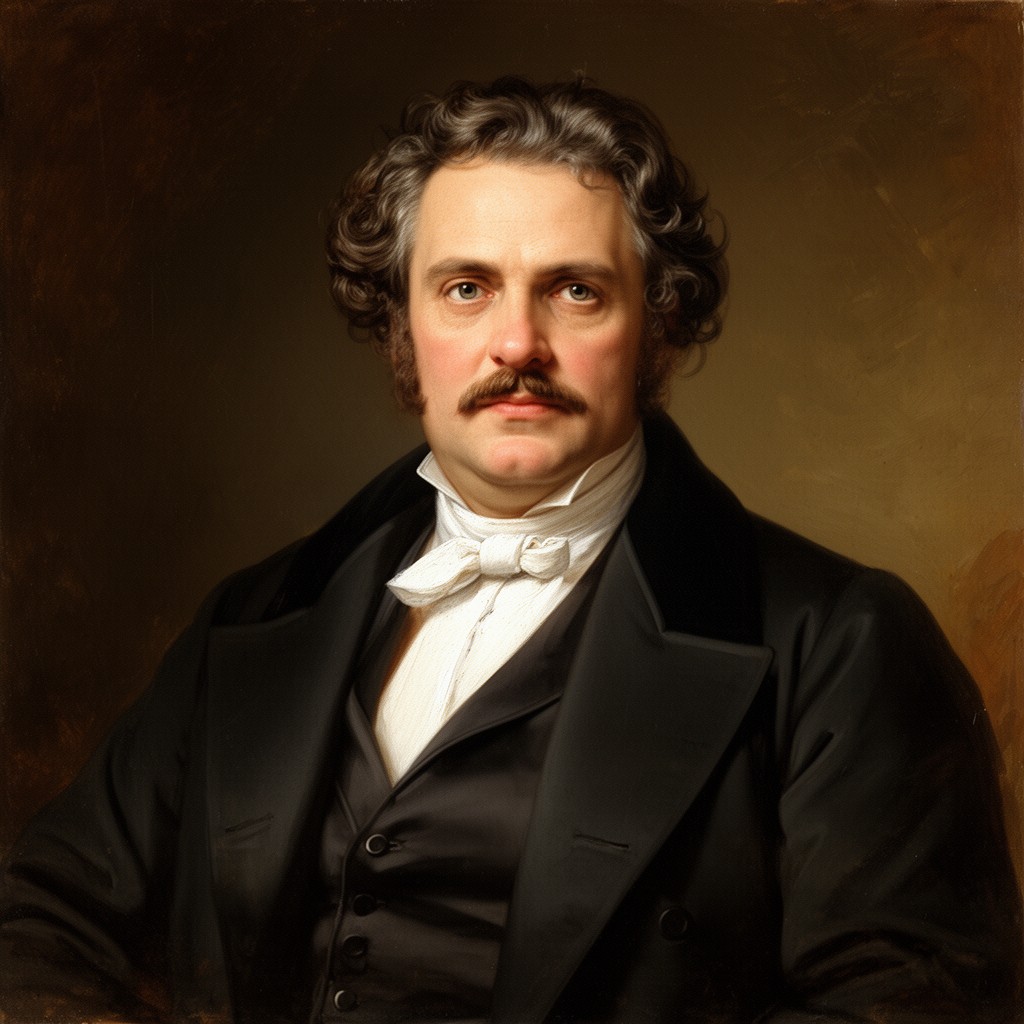 AI-generated illustration of Honoré de Balzac