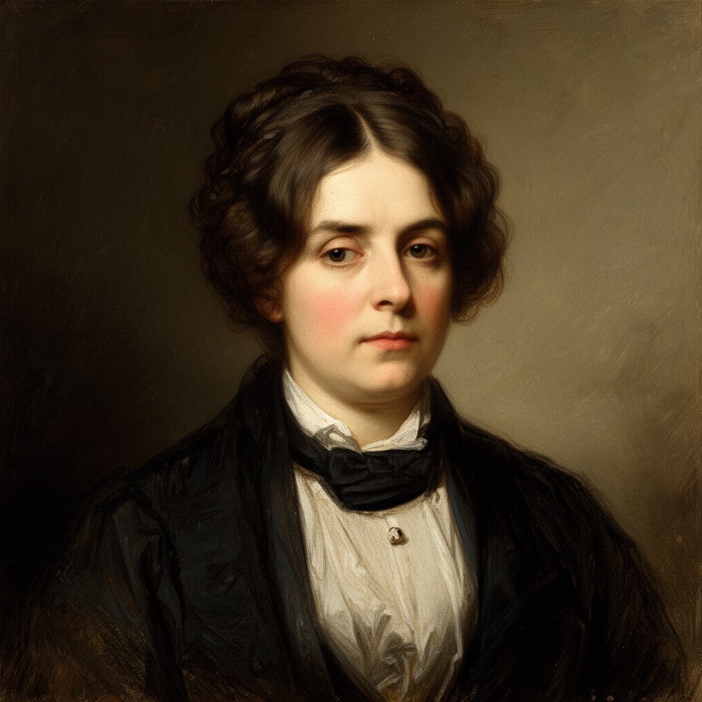 AI-generated illustration of George Eliot