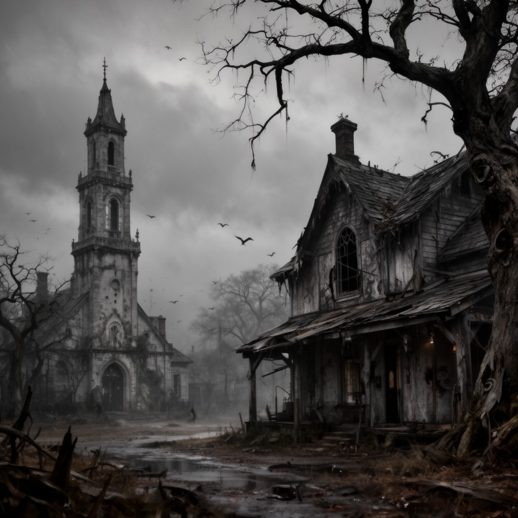 AI-generated illustration of Southern Gothic