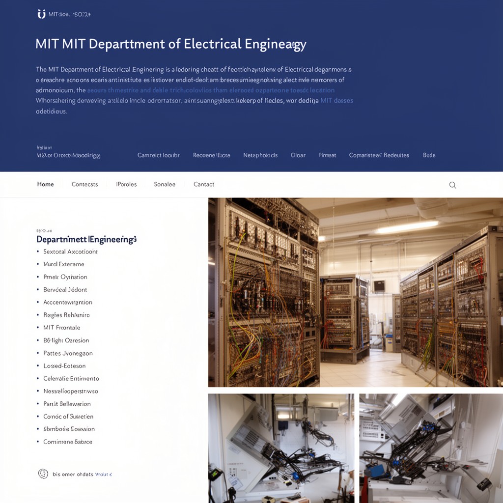 AI-generated illustration of MIT Department of Electrical Engineering