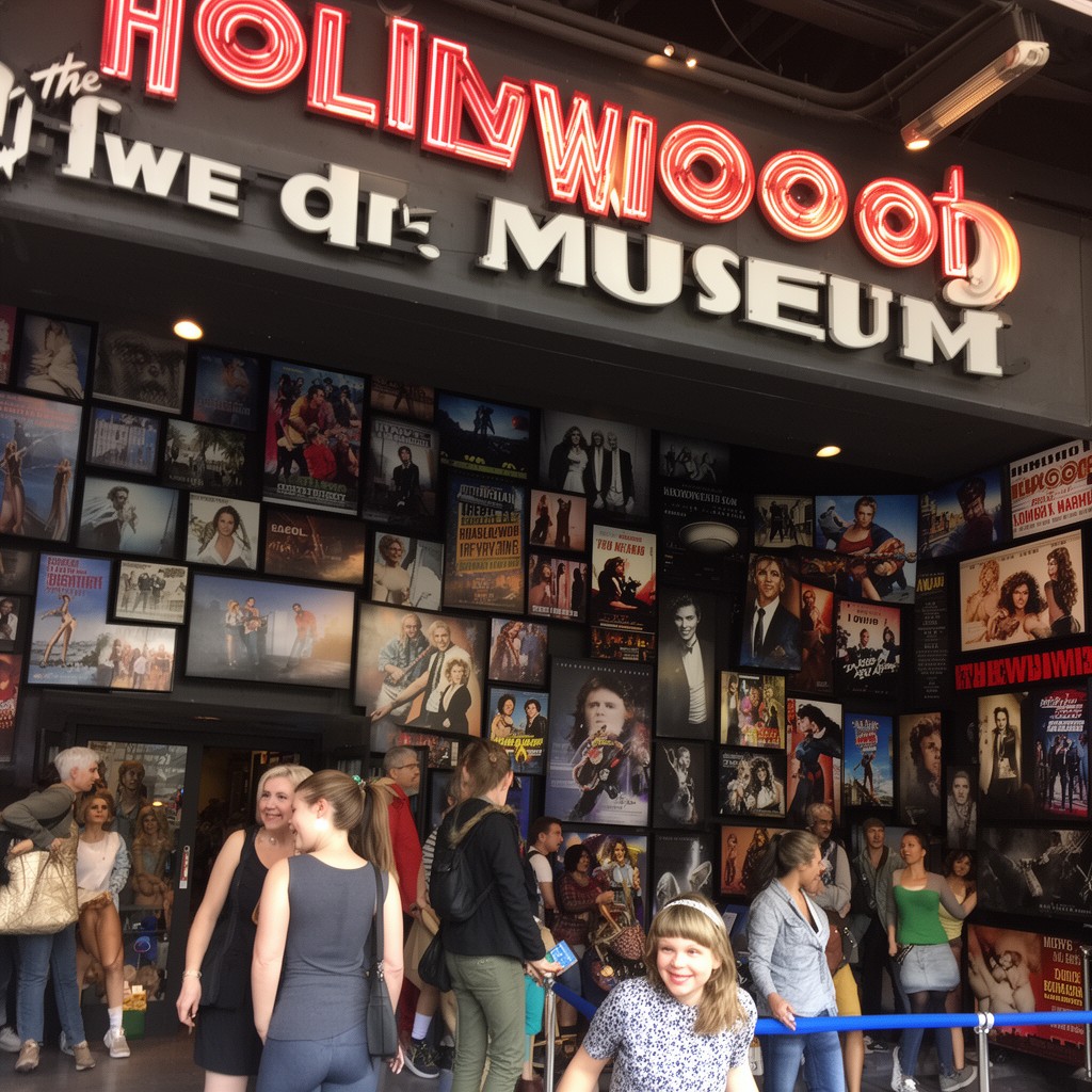 AI-generated illustration of Hollywood Wax Museum