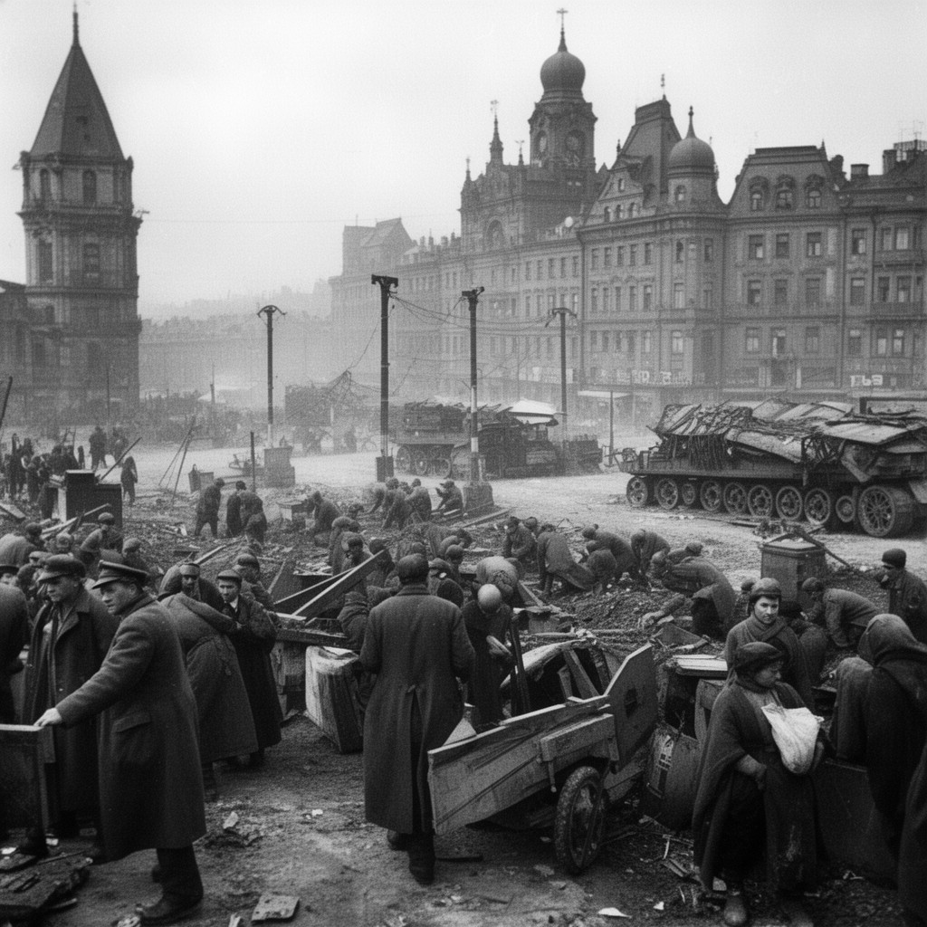 AI-generated illustration of Siege of Leningrad