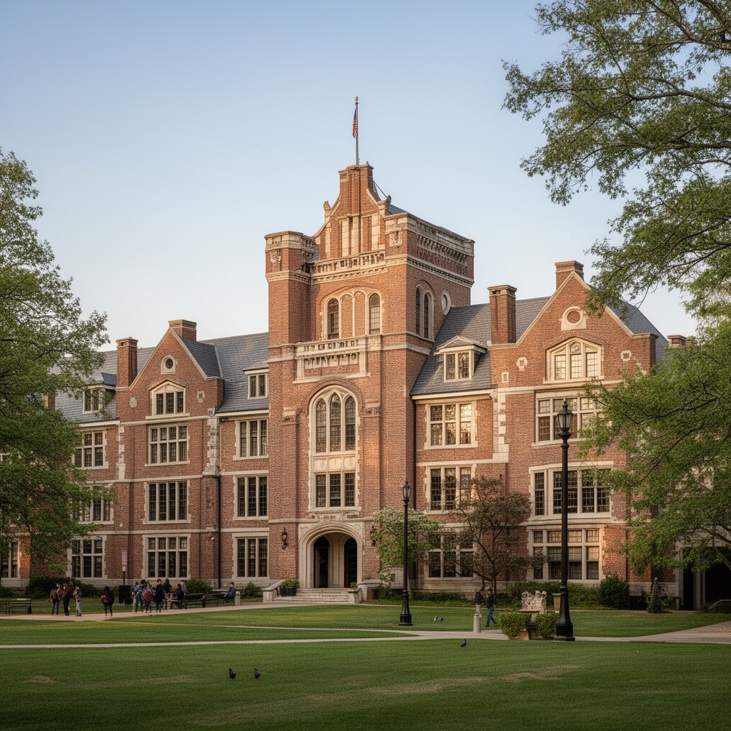 AI-generated illustration of Phillips Exeter Academy