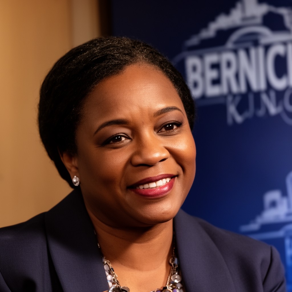 AI-generated illustration of Bernice King