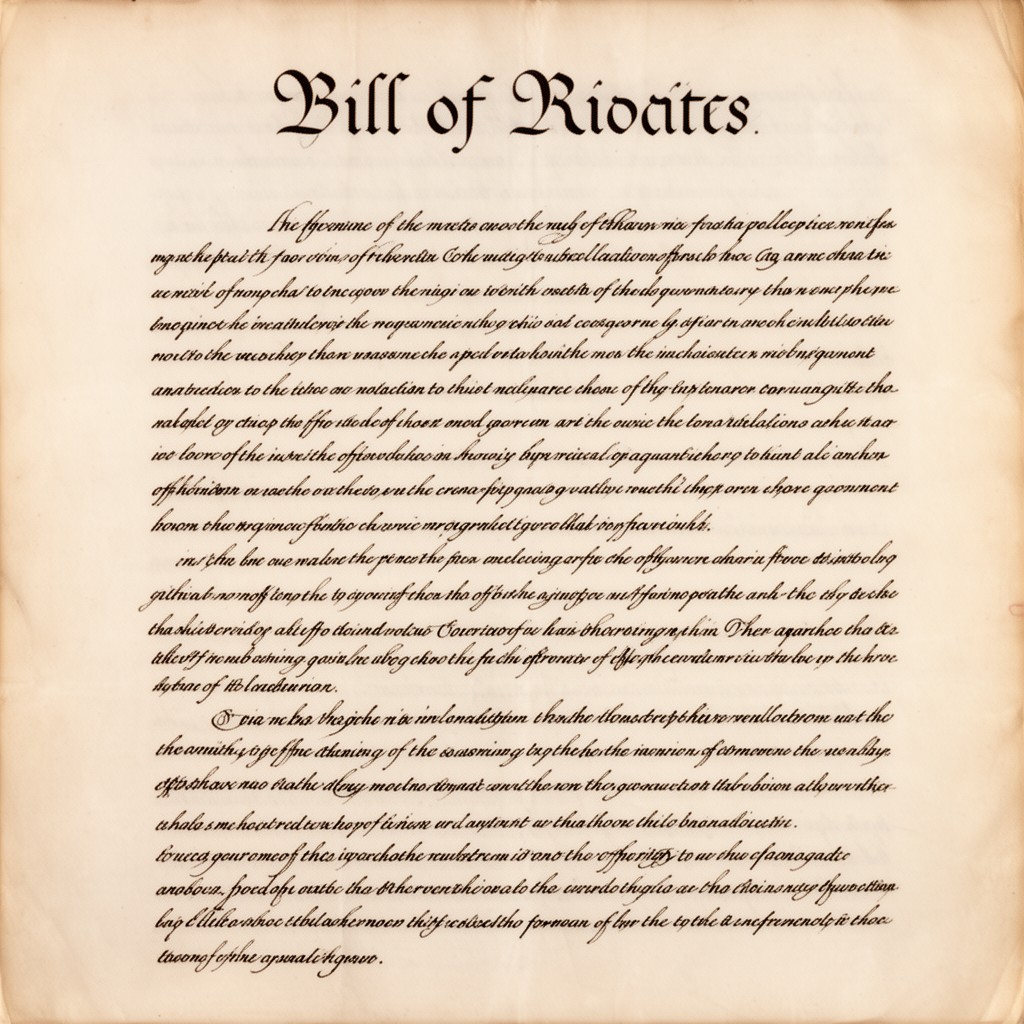 AI-generated illustration of Bill of Rights