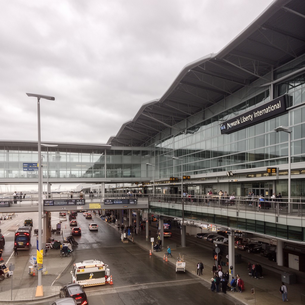 AI-generated illustration of Newark Liberty International Airport