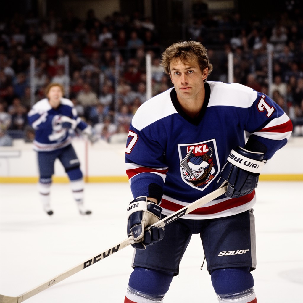 AI-generated illustration of Ray Bourque