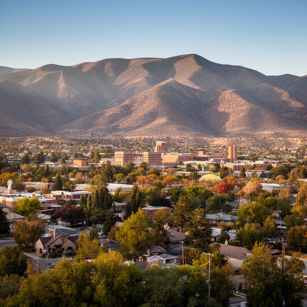 AI-generated illustration of Los Alamos, New Mexico