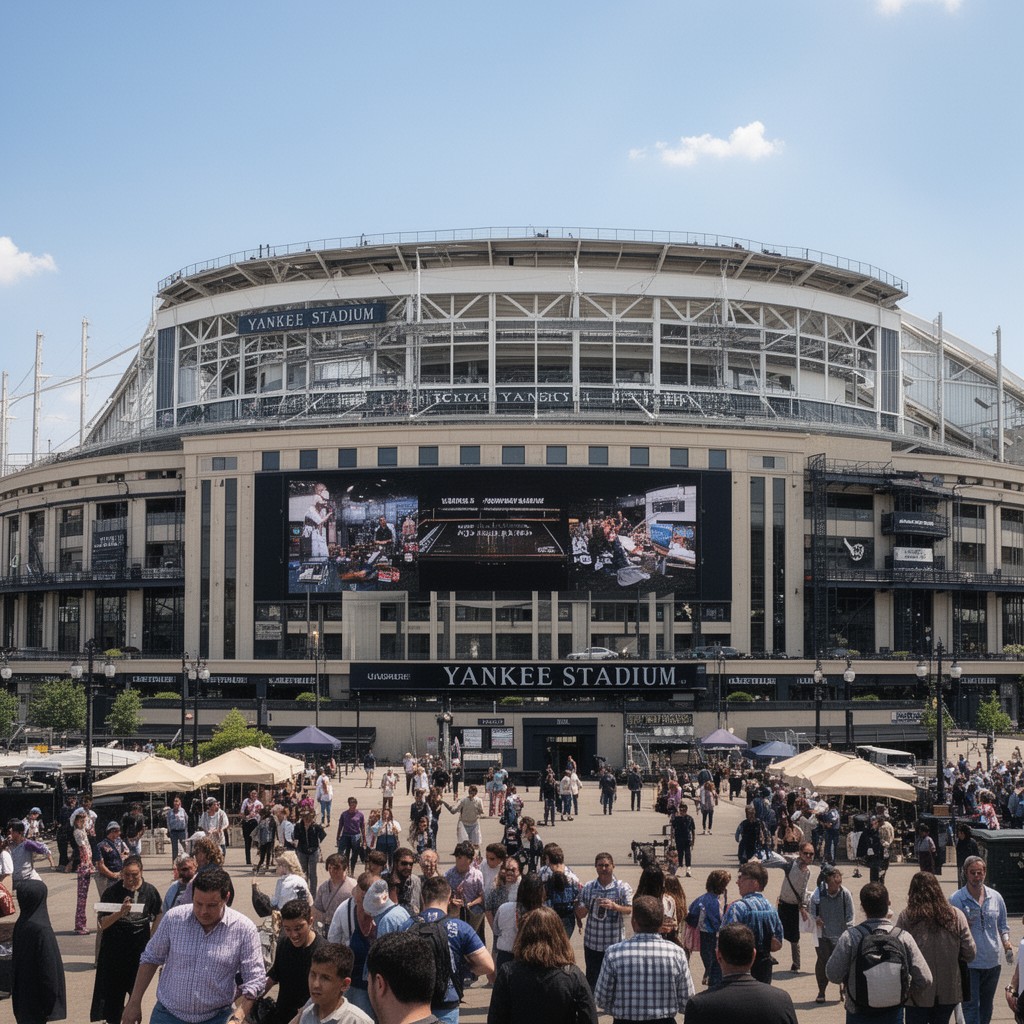 AI-generated illustration of Yankee Stadium