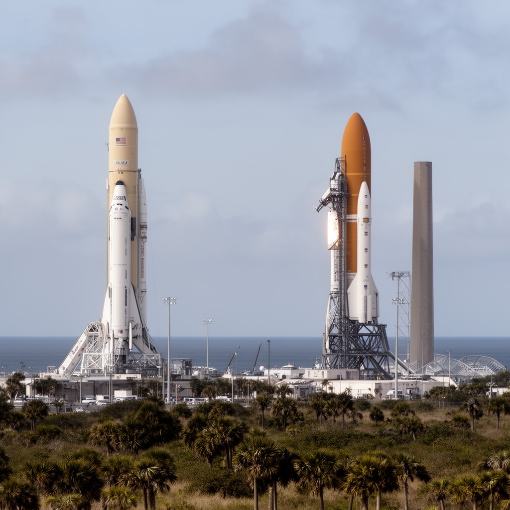AI-generated illustration of Cape Canaveral