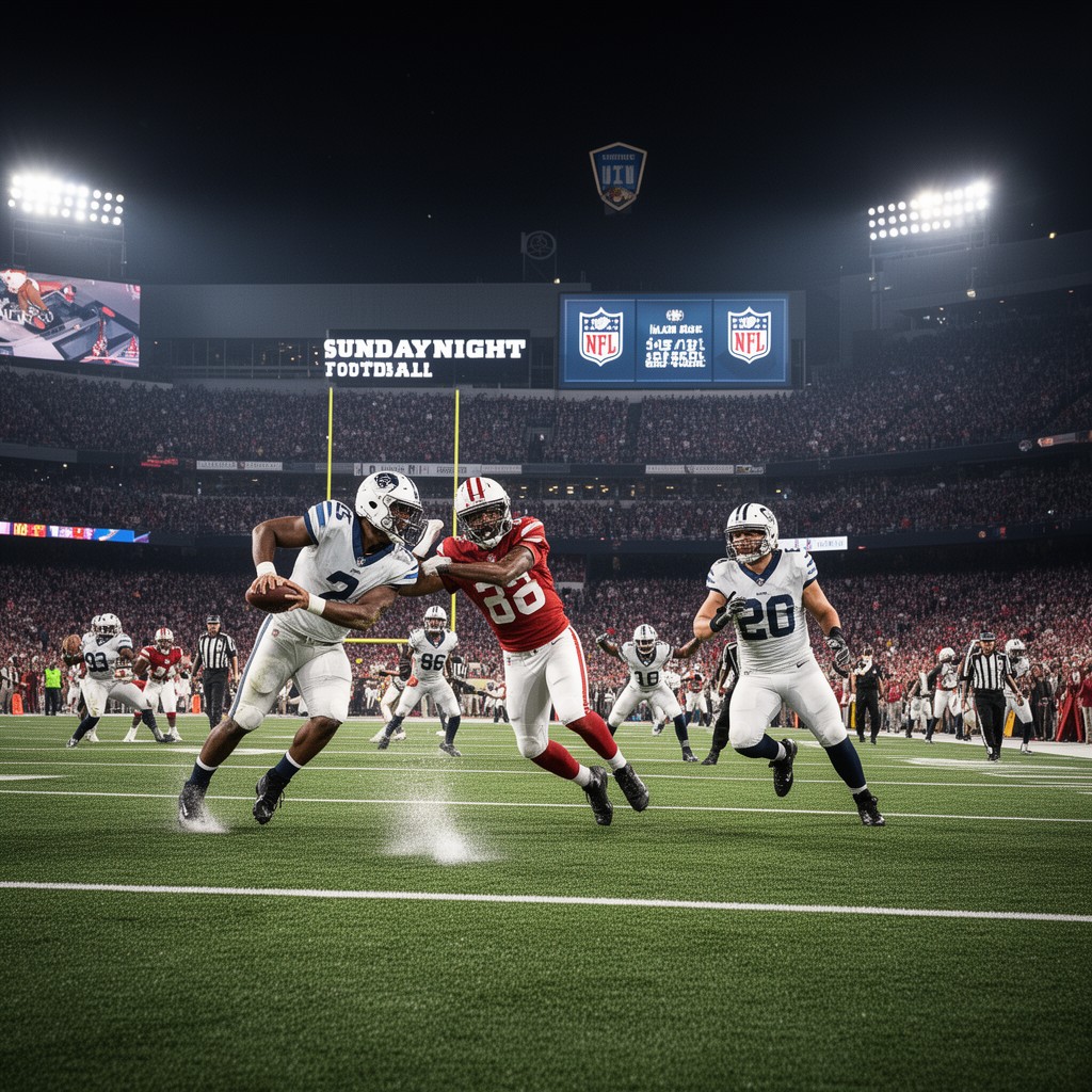 AI-generated illustration of Sunday Night Football