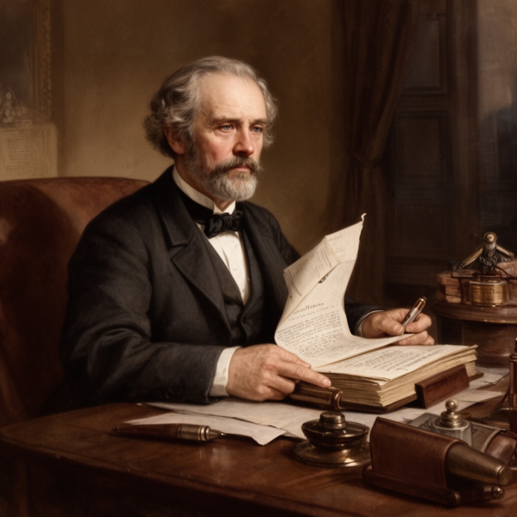 AI-generated illustration of Francis H. Underwood