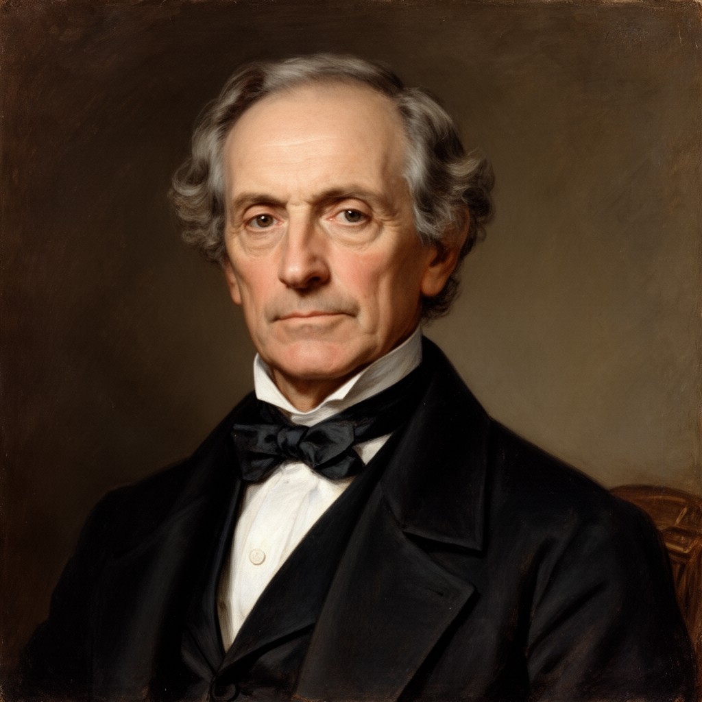 AI-generated illustration of Oliver Wendell Holmes Sr.