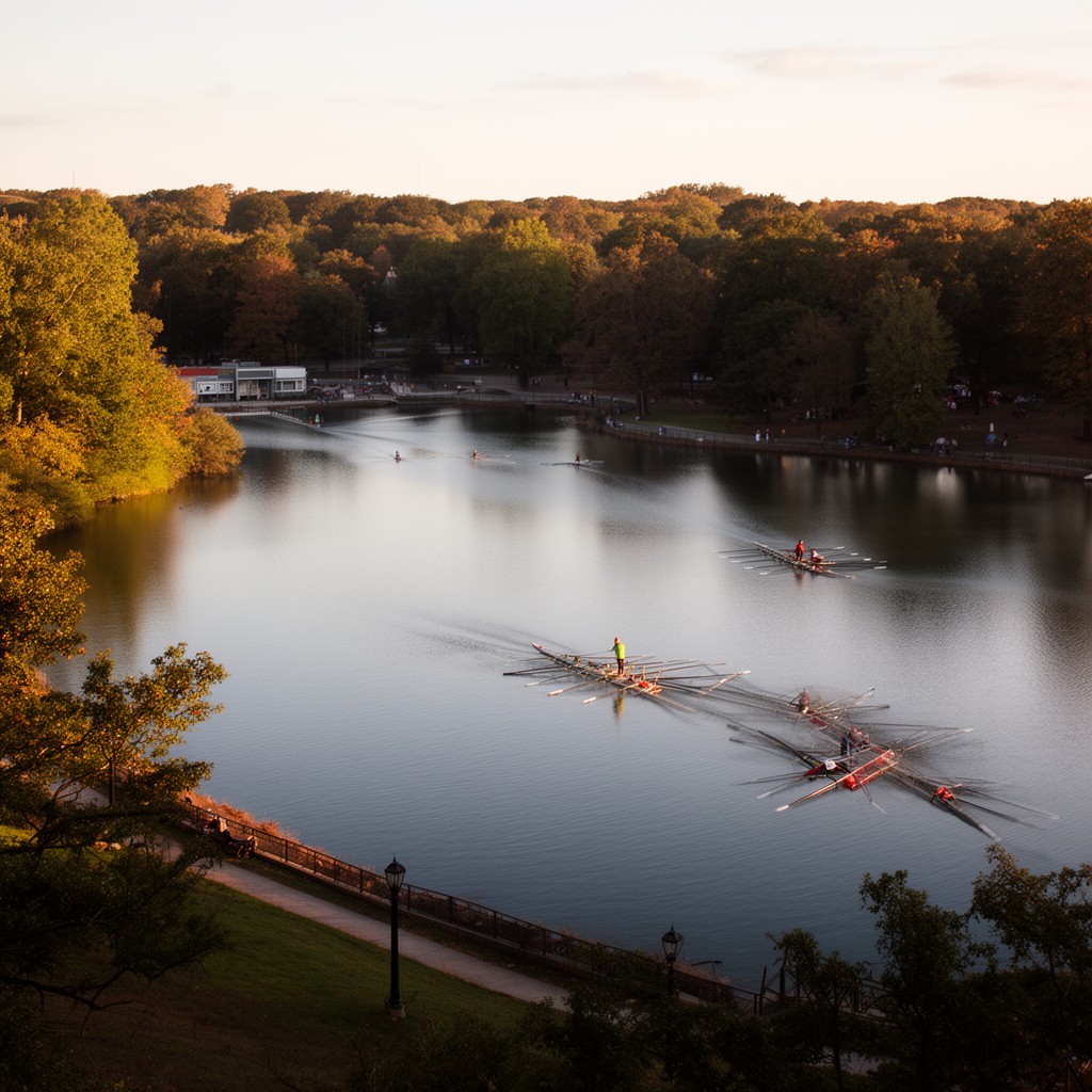 AI-generated illustration of Lake Carnegie
