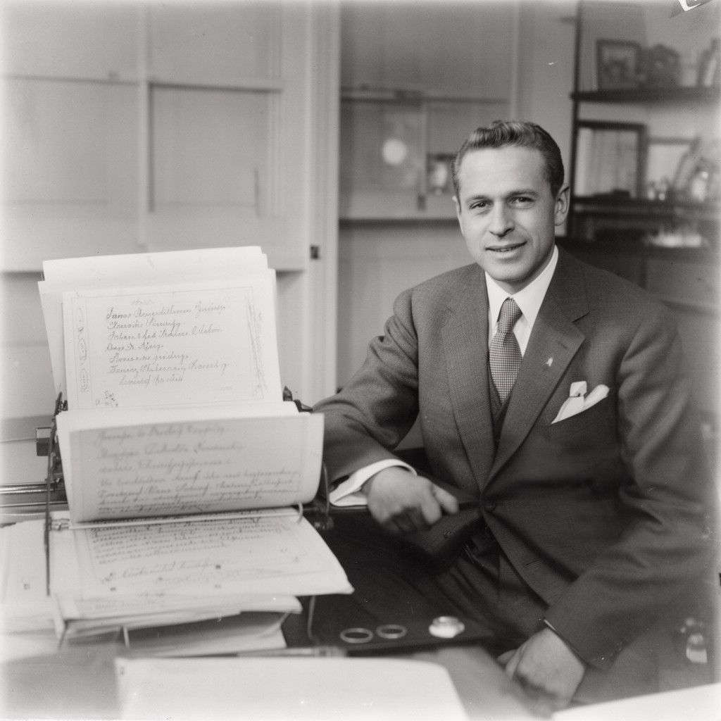 AI-generated illustration of James Roosevelt Roosevelt