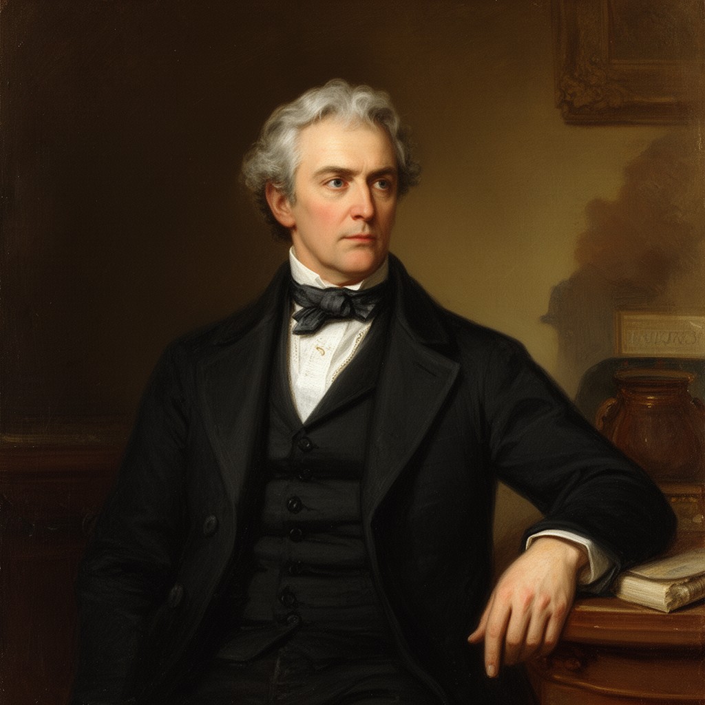 AI-generated illustration of John Russell, 1st Earl Russell