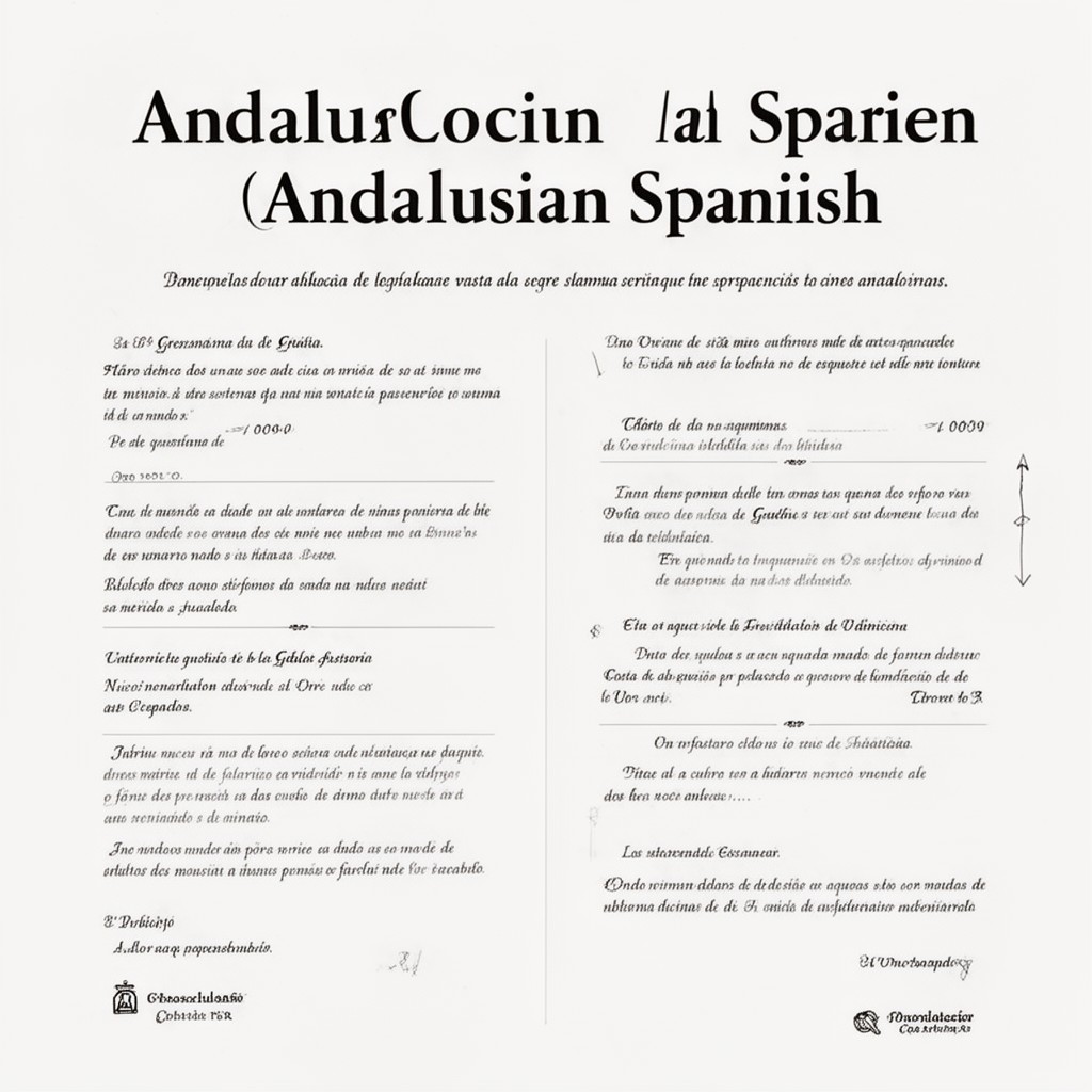 AI-generated illustration of Andalusian Spanish